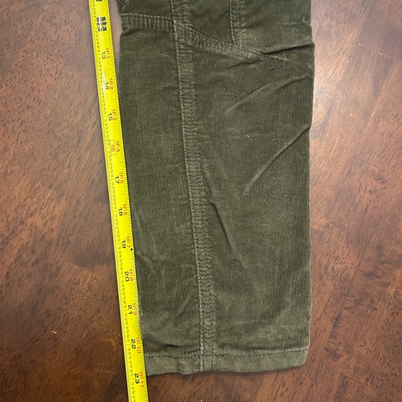 Free People Army Green Corduroy Pants with Zipper Details Size 2 - Picture 7 of 8